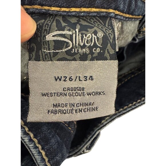 Silver Suki Womens Size 26L Bootcut Jeans Blue Stretch Denim Classic Fit - Picture 4 of 5